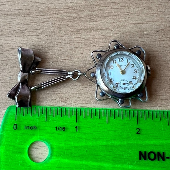 VINTAGE KINGSTON BROOCH PIN LAPEL WATCH 10K GOLD FILLED HALLMARKED RARE UNIQUE main image 6